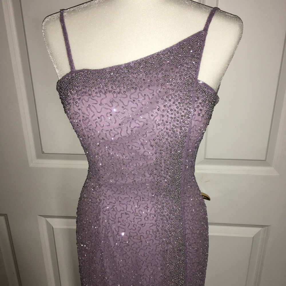 Cache Lavender One-Shoulder Wedding Dress - Picture 6 of 6